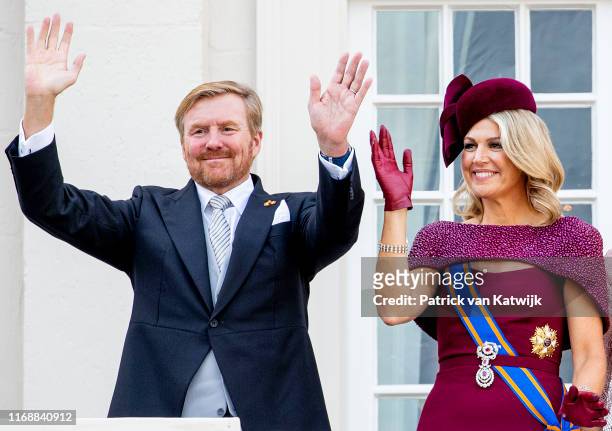 King Willem-Alexander of The Netherlands and Queen Maxima of The Netherlands during Prinsjesdag, the opening of the parliamentary year, on September...