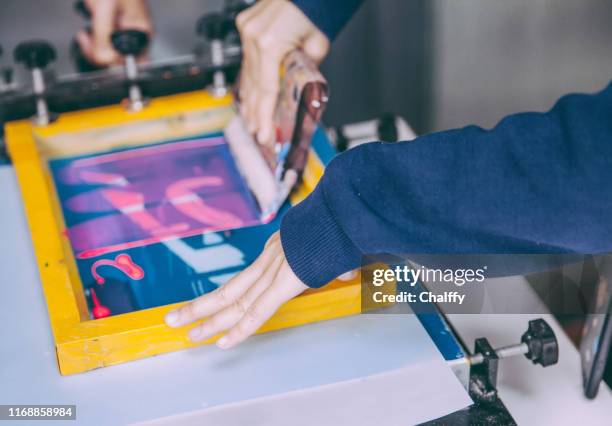Hand Screen Ink 267 Hand Screen Printing Stock Photos, High-Res Pictures, and Images ...