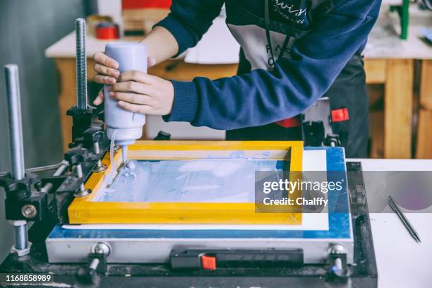 Hand Screen Ink 267 Hand Screen Printing Stock Photos, High-Res Pictures, and Images ...