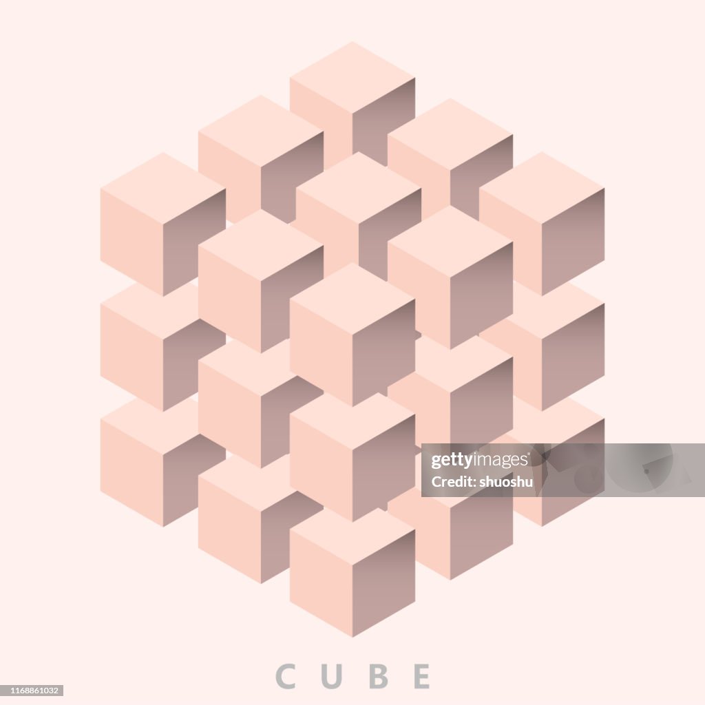 3d Geometric Cube Pattern For Design High-Res Vector Graphic - Getty Images