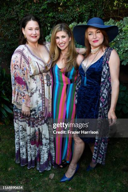 Cristy Coors Beasley, Denah Angel Shenkman, Clara York attend BAFTA Los Angeles Garden Party at The British Residence on August 18, 2019 in Los...
