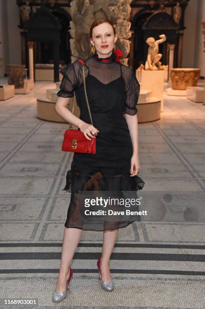 Karen Elson attends the Tim Walker: Wonderful Things exhibition launch at The V&A in partnership with British Fashion Council, on September 17, 2019...