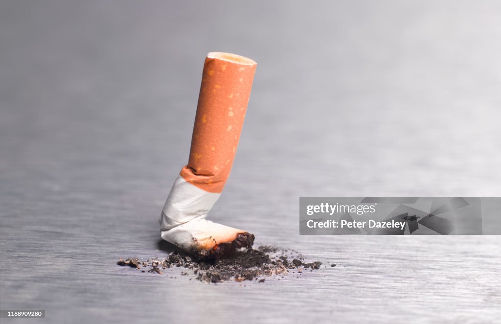 Cigarette Butt Stubbed Out