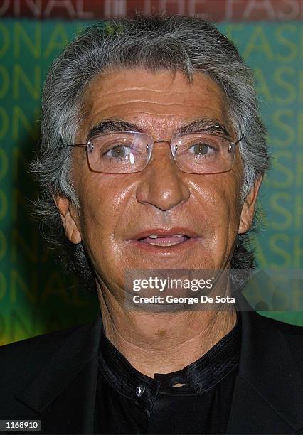 Designer Roberto Cavalli attends the 18th Annual Night Of Stars Awards presented by the The Fashion Group International October 24, 2001 at Cipriani...