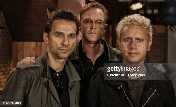 Bill Tompkins/Getty Images Dave Gahan, Andy Fletcher and Martin Gore of Depeche Mode on October 24, 2005 in New York City.