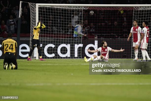 Lille's French midfielder Boubakary Soumare , Lille's French forward Jonathan Ikone , Ajax's Dutch defender Daley Blind , Ajax's Dutch defender Joel...