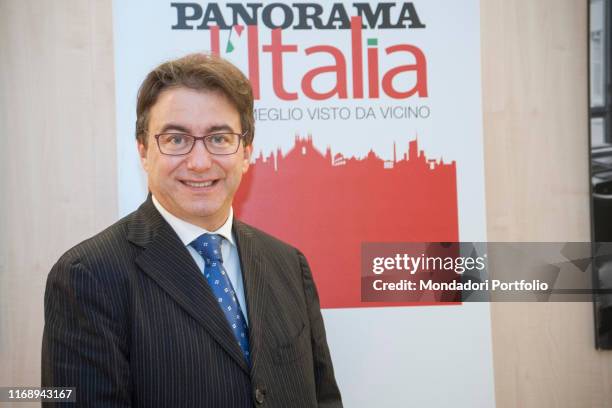 The general director of Assolombarda Michele Verna attending the debate: Milano motore dellíItalia, during the event Panorama d'Italia. Milan, Italy....