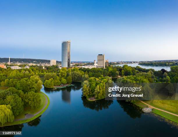 freizeitpark rheinaue at dawn - bonn 個照片及圖片檔