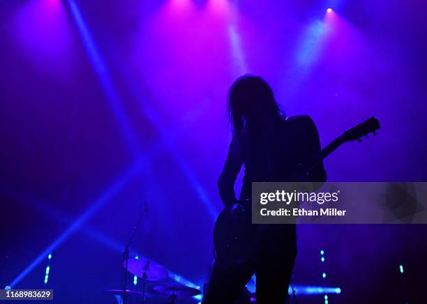 Frontman Kevin "Uncle Acid" Starrs of Uncle Acid & the Deadbeats performs during Psycho Las Vegas at the Mandalay Bay Events Center on August 18,...