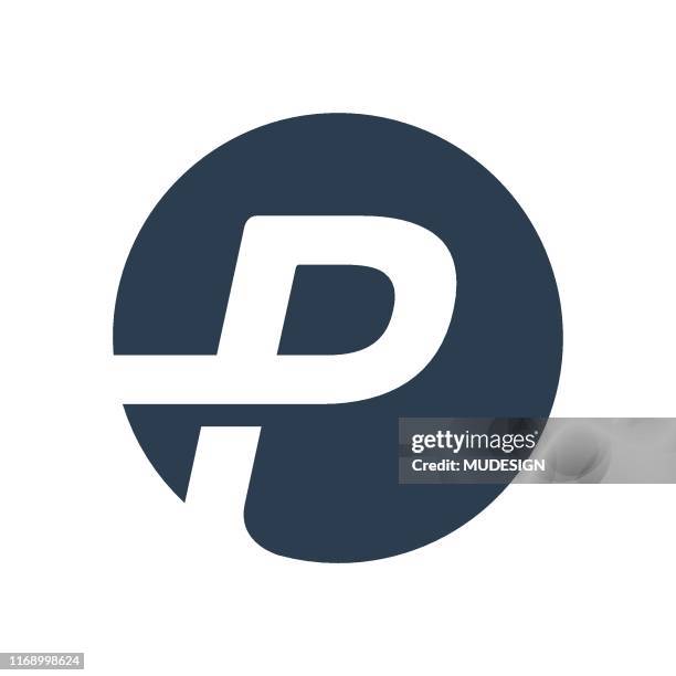 ilustrações, clipart, desenhos animados e ícones de ícone do logotipo da letra p - letra p