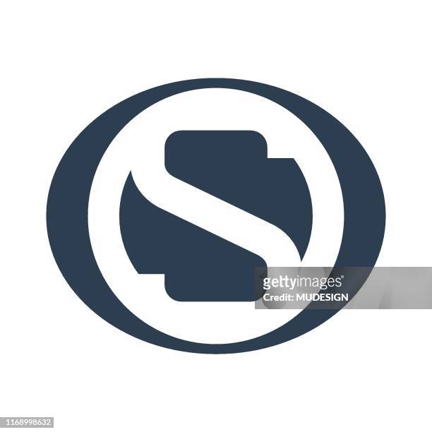 abstract letter s logotype - letter s stock illustrations