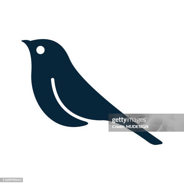 bird icon - sparrow stock illustrations