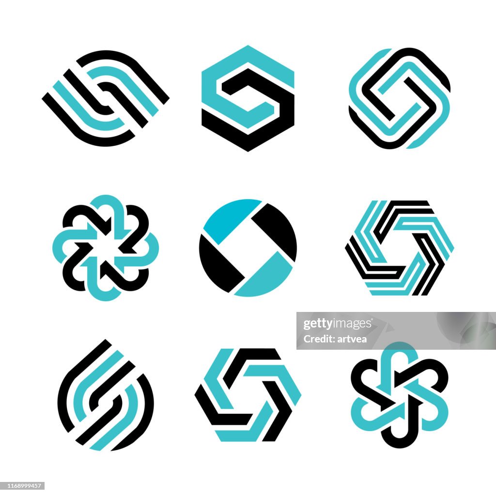 Logo Pattern Design Element Logo Elements Design High-Res Vector Graphic - Getty Images
