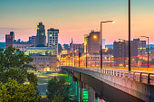 Youngstown, Ohio, USA Town Skyline