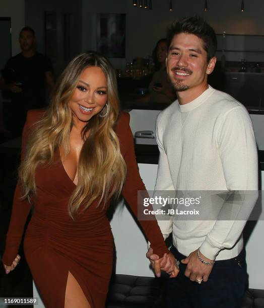 Mariah Carey and Bryan Tanaka are seen on September 17, 2019 in Los Angeles, California.