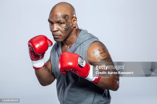 Boxing Legend Mike Tyson poses for a portrait in December 2015 in Los Angeles, California.