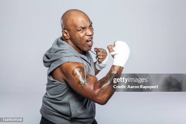 Boxing Legend Mike Tyson poses for a portrait in December 2015 in Los Angeles, California.