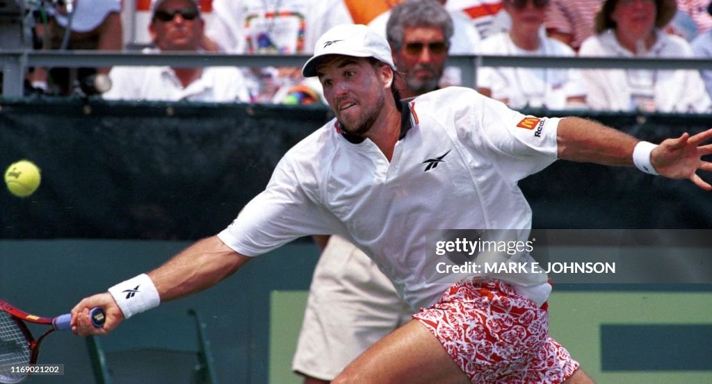 Martin Rafter Australia's Patrick Rafter stretches out to return a volley from Todd ...