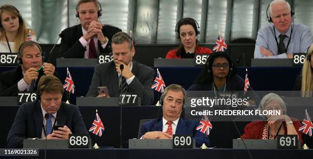 Members of Brexit Party: Lucy Elizabeth Harris, Jonathan Bullock, Annunziata Mary Reese-Mogg, Matthew Patten; Rupert Lowe, Nathan Gill, Christina...