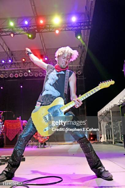 Ben Wells of Black Stone Cherry performs at Kentucky State Fair on August 17, 2019 in Louisville, Kentucky.