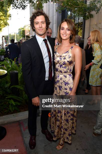 Adam Brody and Leighton Meester attend the LA Screening Of Fox Searchlight's "Ready Or Not" at ArcLight Culver City on August 19, 2019 in Culver...