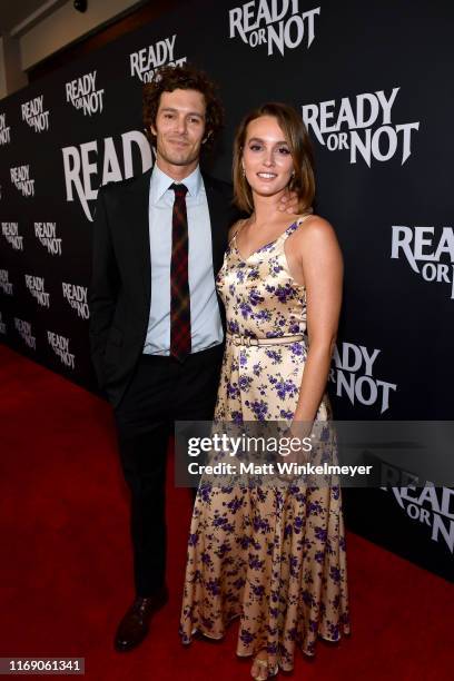 Adam Brody and Leighton Meester attend the LA Screening Of Fox Searchlight's "Ready Or Not" at ArcLight Culver City on August 19, 2019 in Culver...