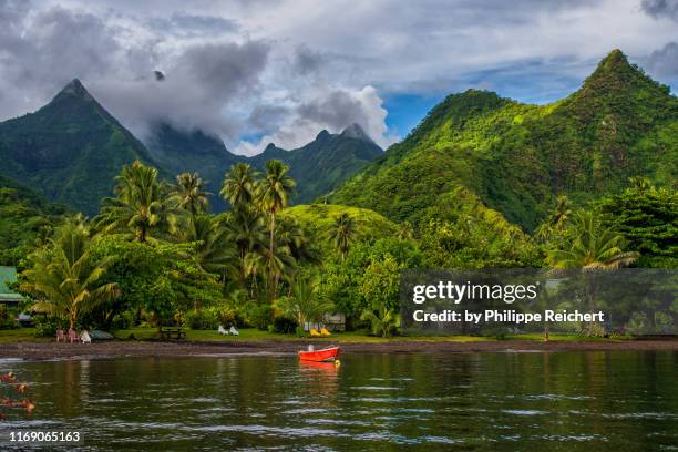 teahupoo - insel tahiti stock-fotos und bilder