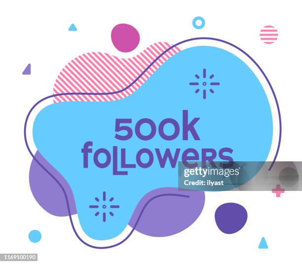 ilustraciones, imágenes clip art, dibujos animados e iconos de stock de seguidores de redes sociales ilustración abstracta del banner web - mensaje de móvil