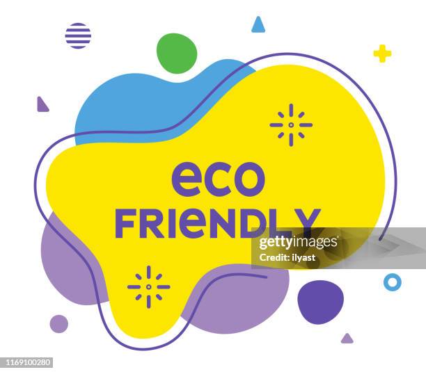 eco friendly modern social media template - green tech background stock illustrations