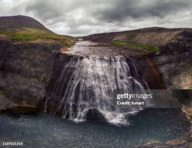 þórufoss waterfall, iceland - thingvellir national park stock pictures, royalty-free photos & images