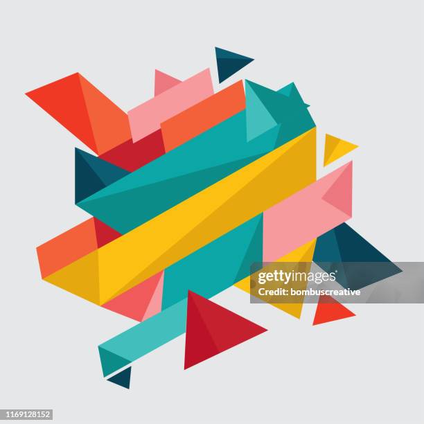 abstract background - triangle pattern stock illustrations