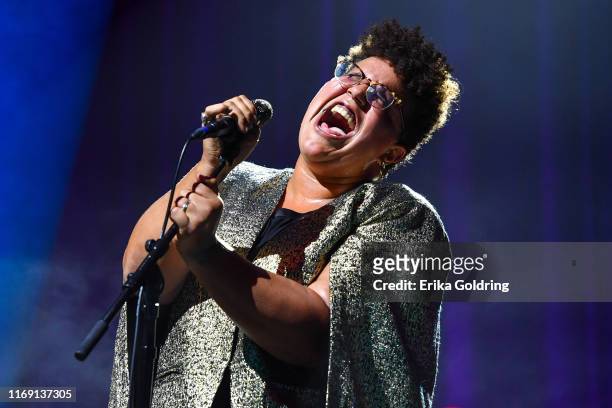 Brittany Howard performs at Ryman Auditorium on August 19, 2019 in Nashville, Tennessee.