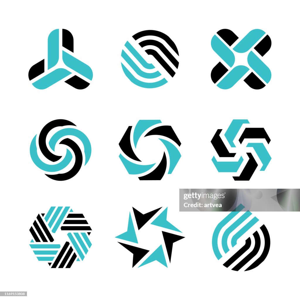 Logo Pattern Design Element Logo Elements Design High-Res Vector Graphic - Getty Images