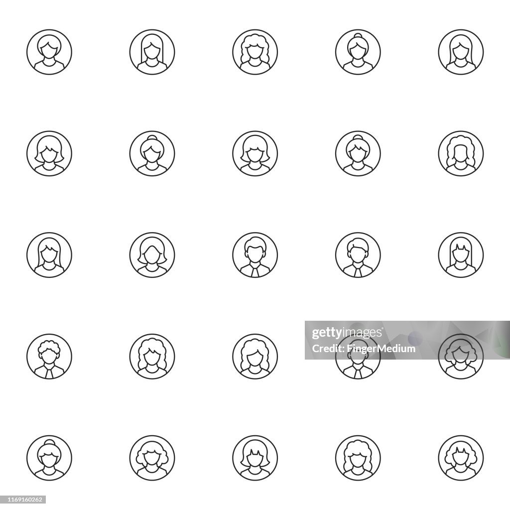 Benutzer icon-set