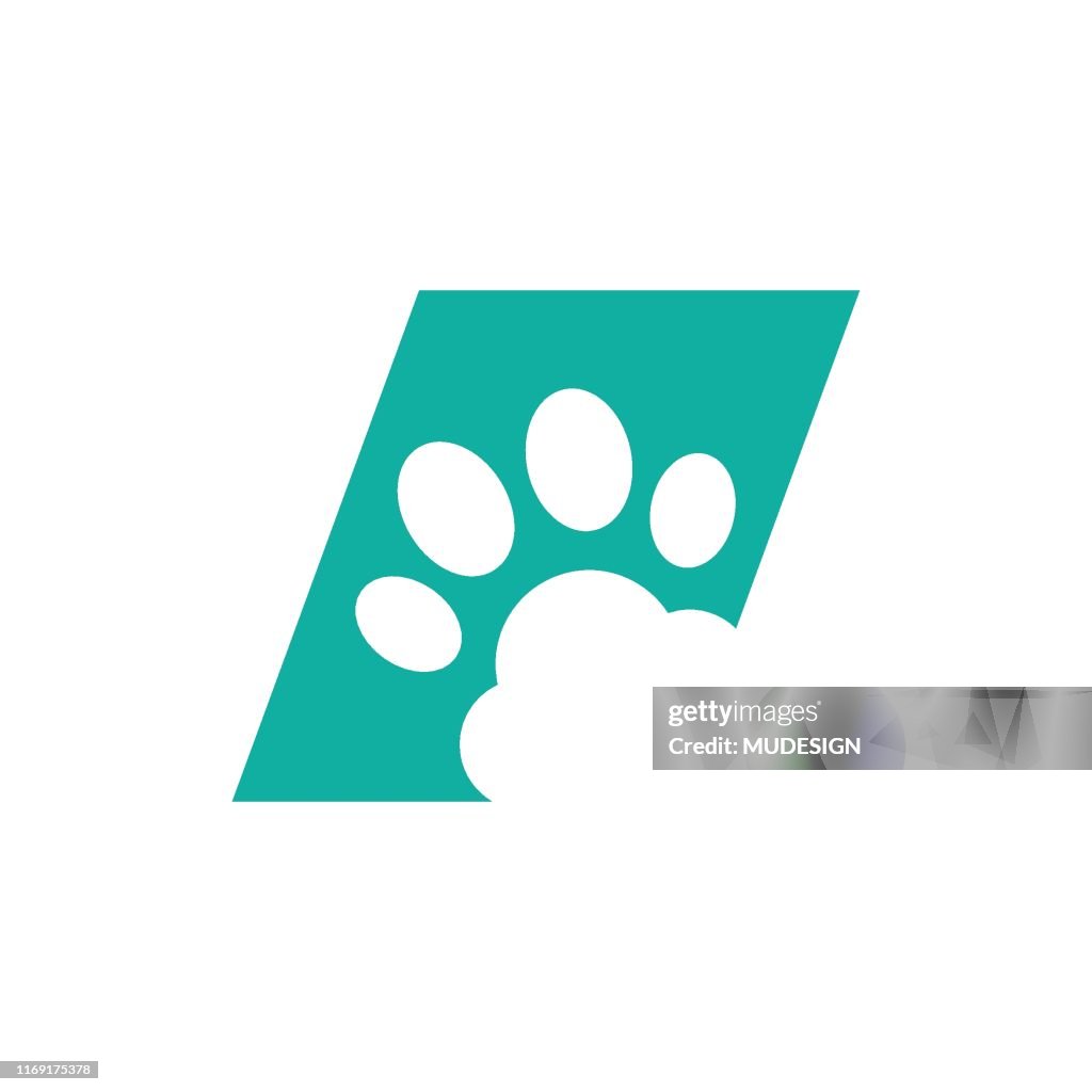 Logotipo de la huella del perro