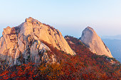 Autumn of Bukhansan Mountain in Seoul,South Korea.