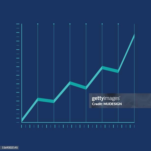 financial analysis icon - line graph stock illustrations
