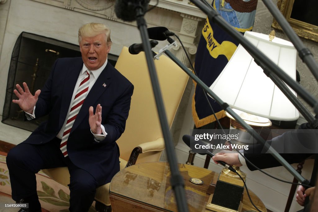 President Donald Trump Meets With Romanian President Klaus Iohannis At The White House