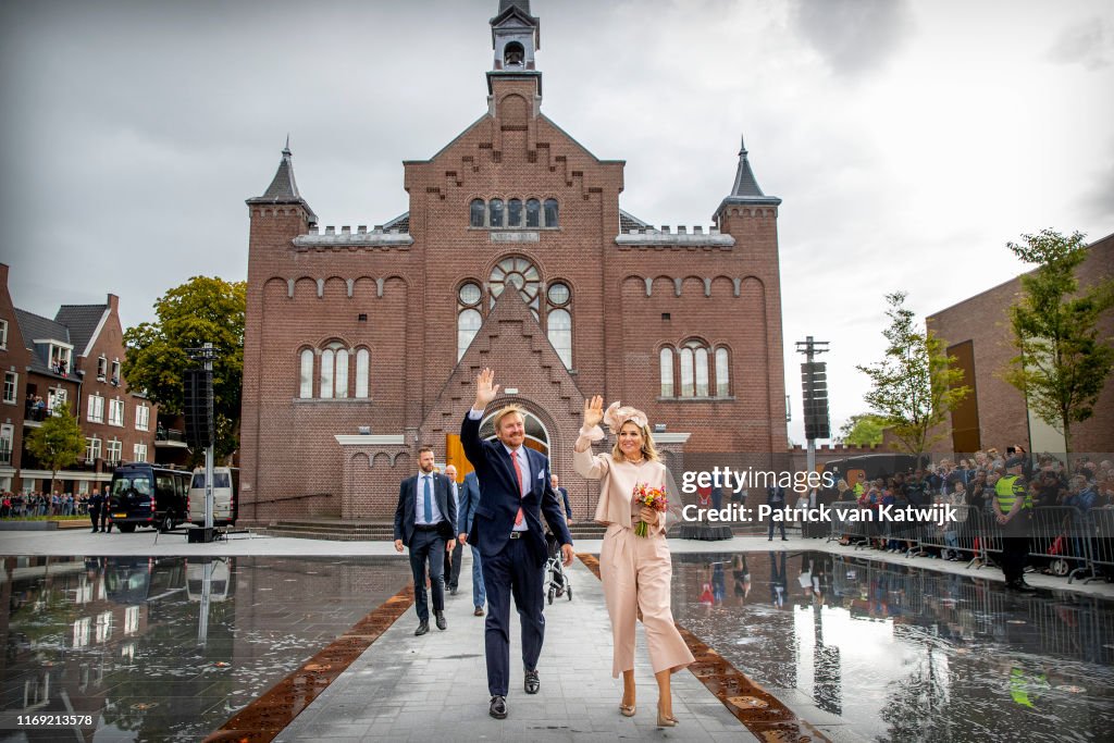 King Willem-Alexander Of The Netherlands and Queen Maxima Of The Netherlands Visit Drenthe Province