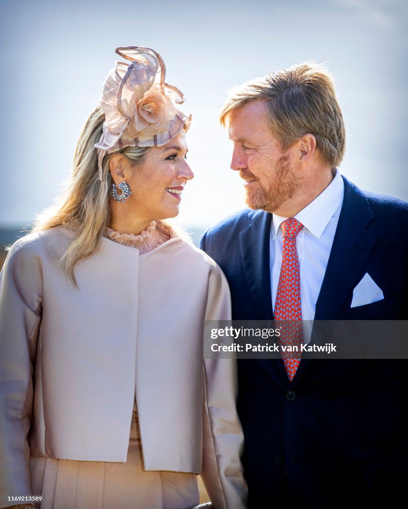 King Willem-Alexander Of The Netherlands and Queen Maxima Of The Netherlands Visit Drenthe Province