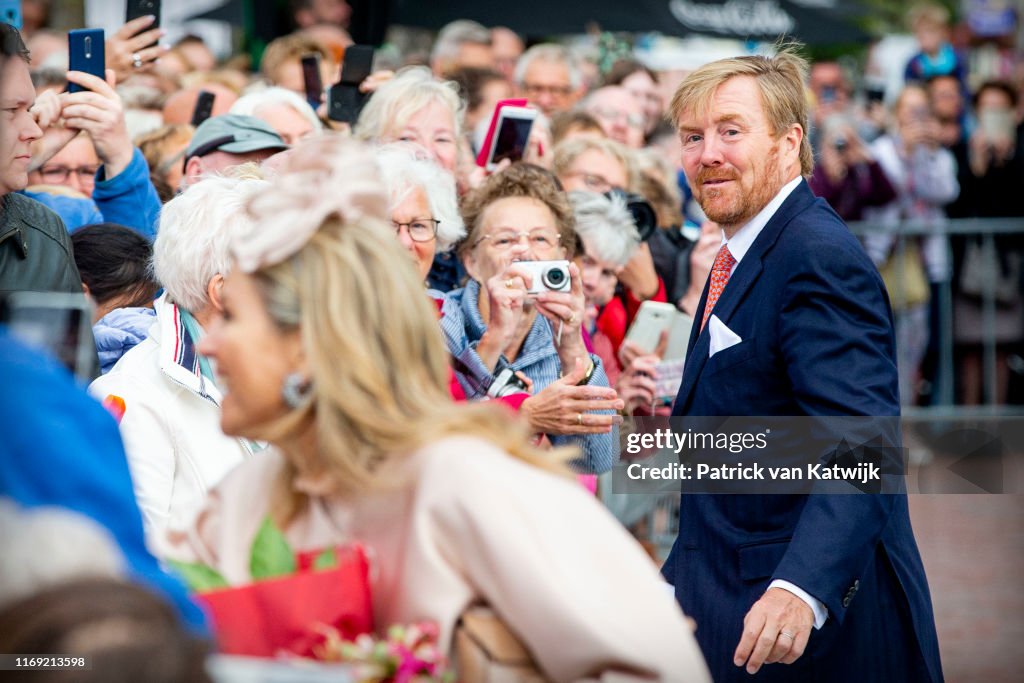 King Willem-Alexander Of The Netherlands and Queen Maxima Of The Netherlands Visit Drenthe Province