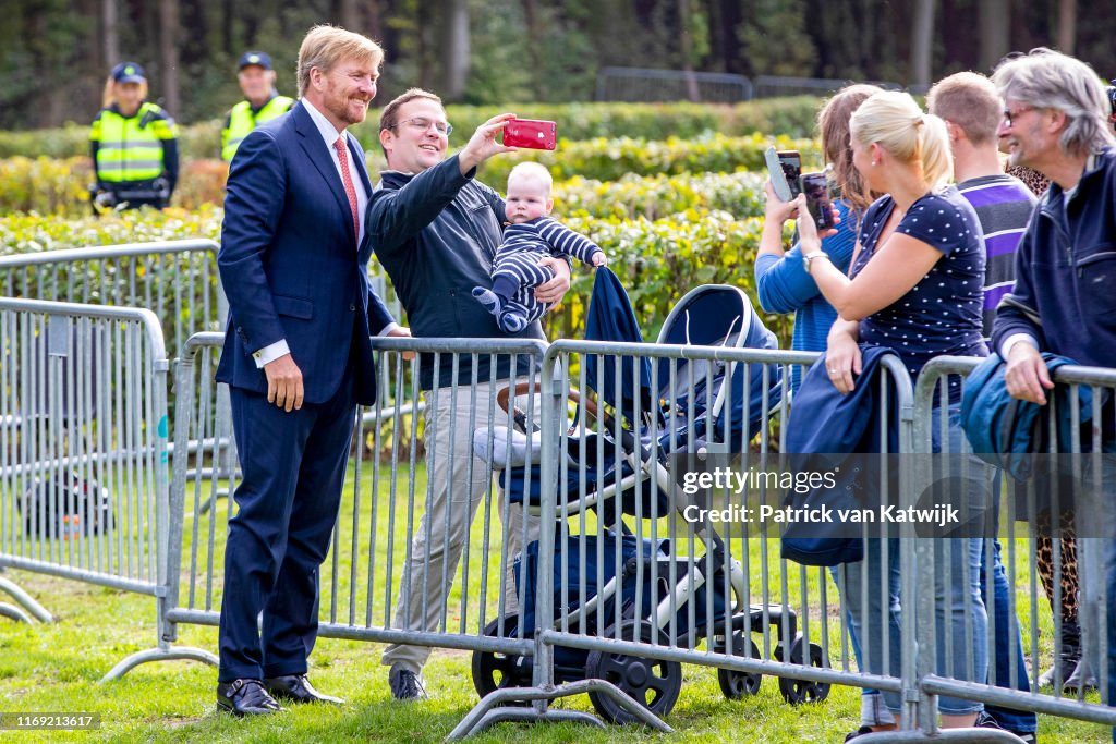 King Willem-Alexander Of The Netherlands and Queen Maxima Of The Netherlands Visit Drenthe Province