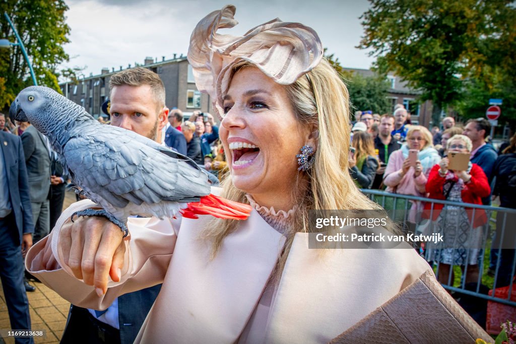 King Willem-Alexander Of The Netherlands and Queen Maxima Of The Netherlands Visit Drenthe Province