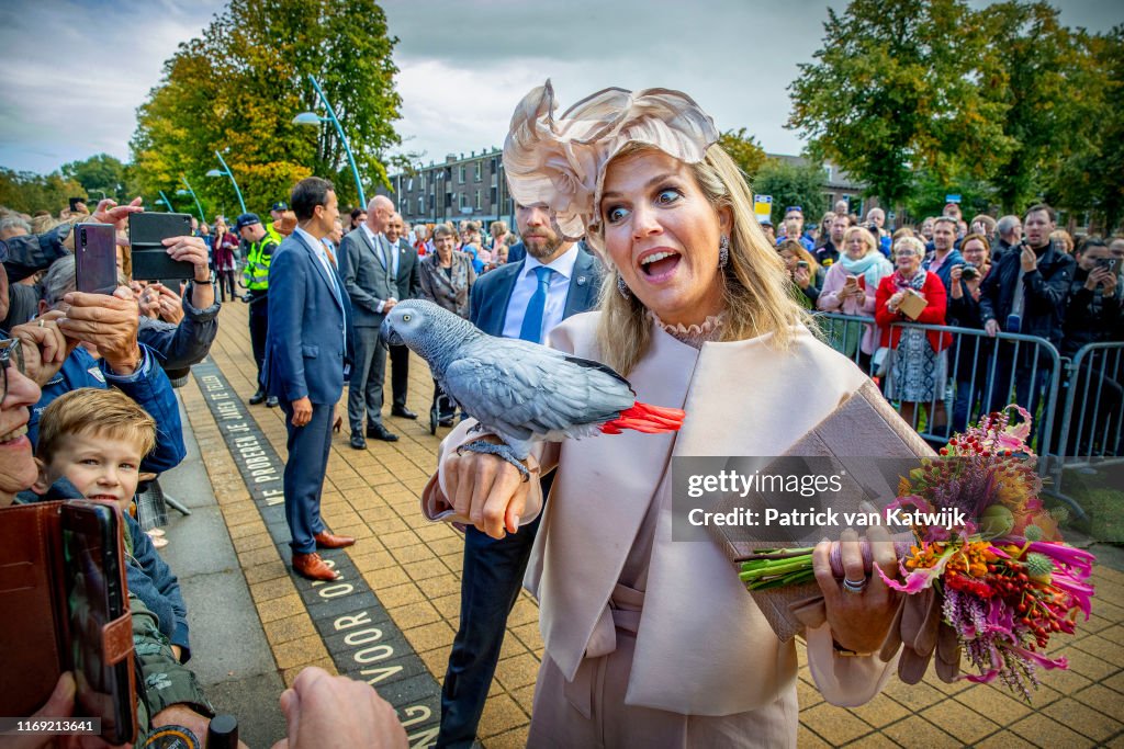 King Willem-Alexander Of The Netherlands and Queen Maxima Of The Netherlands Visit Drenthe Province