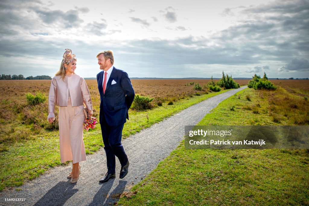 King Willem-Alexander Of The Netherlands and Queen Maxima Of The Netherlands Visit Drenthe Province