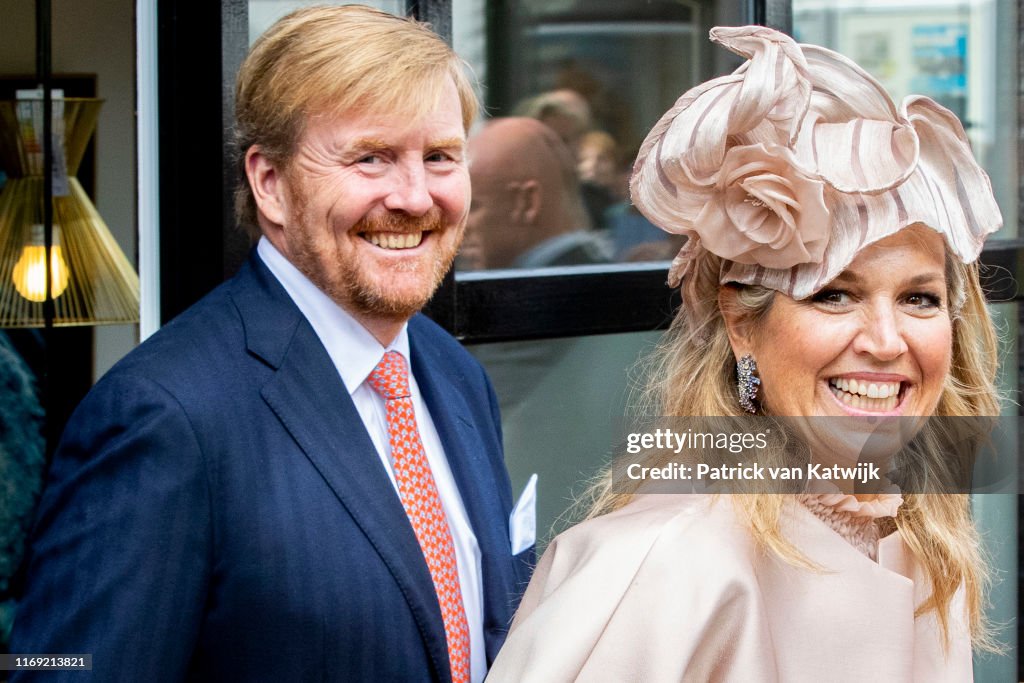 King Willem-Alexander Of The Netherlands and Queen Maxima Of The Netherlands Visit Drenthe Province