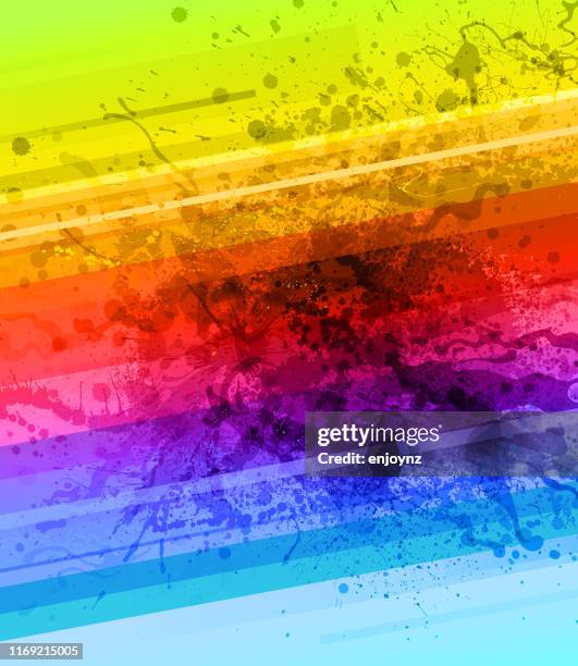 rainbow paint splash background - rainbow pride stock illustrations