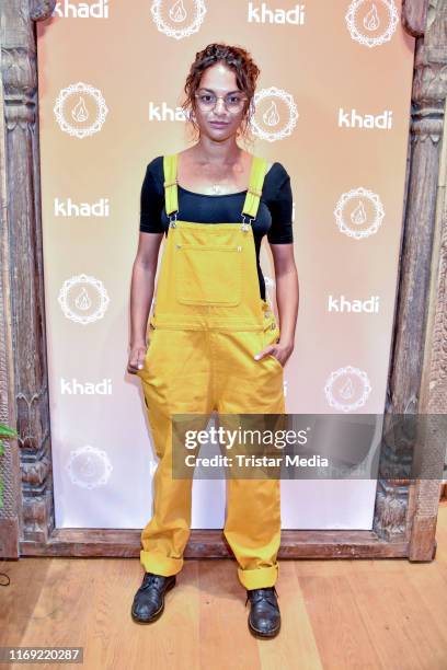 Taneshia Abt attends the Khadi Naturkosmetik store event on September 18, 2019 in Berlin, Germany.