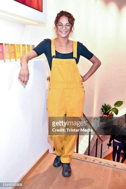 Taneshia Abt attends the Khadi Naturkosmetik store event on September 18, 2019 in Berlin, Germany.