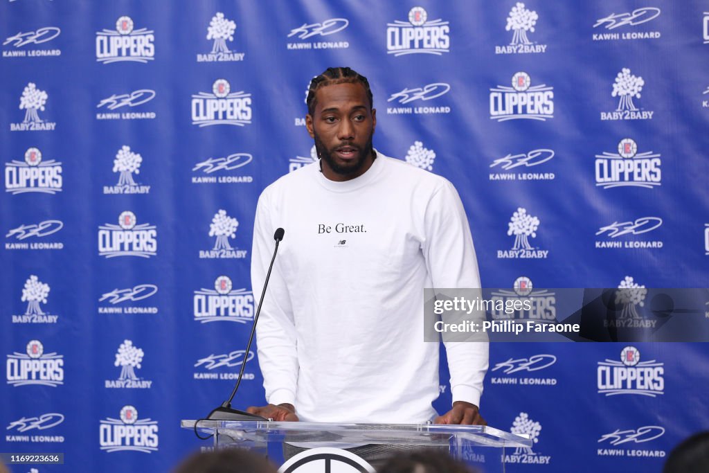 Baby2Baby And Ambassadors Celebrate Donation Of One Million Backpacks From Baby2Baby, Kawhi Leonard And The L.A. Clippers To Students In Los Angeles